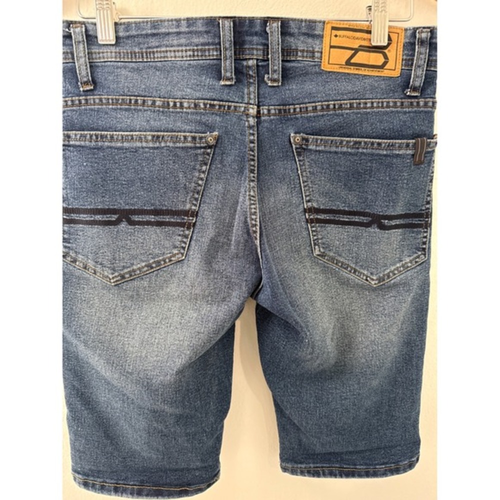 Buffalo David Bitton Evan-X Denim Shorts Size 30 14" Inseam Y2K Style Jorts EUC - Picture 4 of 7